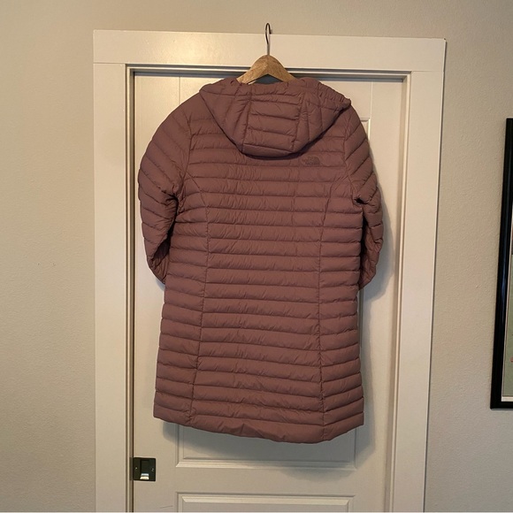 North Face Stretch Down Parka Mauve - Picture 9 of 11